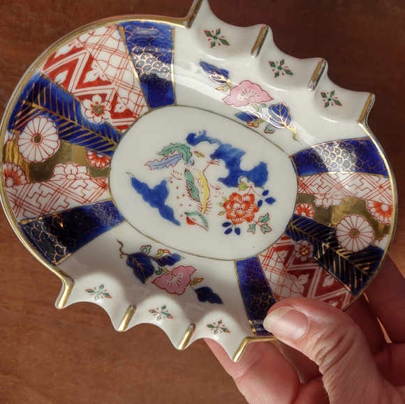 🌹2 for $25 VINTAGE KUTANI KOSEN PORCELAIN DEMITASSE ASTRAY/TRINKET JAPAN - Picture 3 of 10